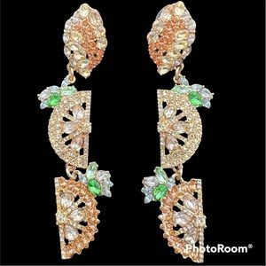 Anthropologie BaubleBar lemon drop earrings NWOT